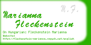 marianna fleckenstein business card